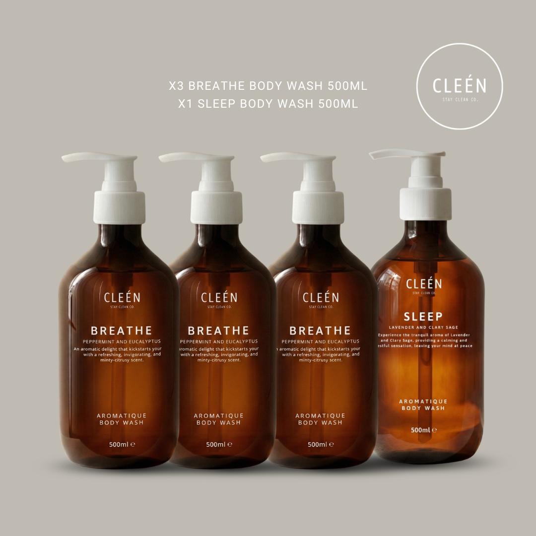OLEEEDU x Cleén Aromatique Body Wash Duo 500ml