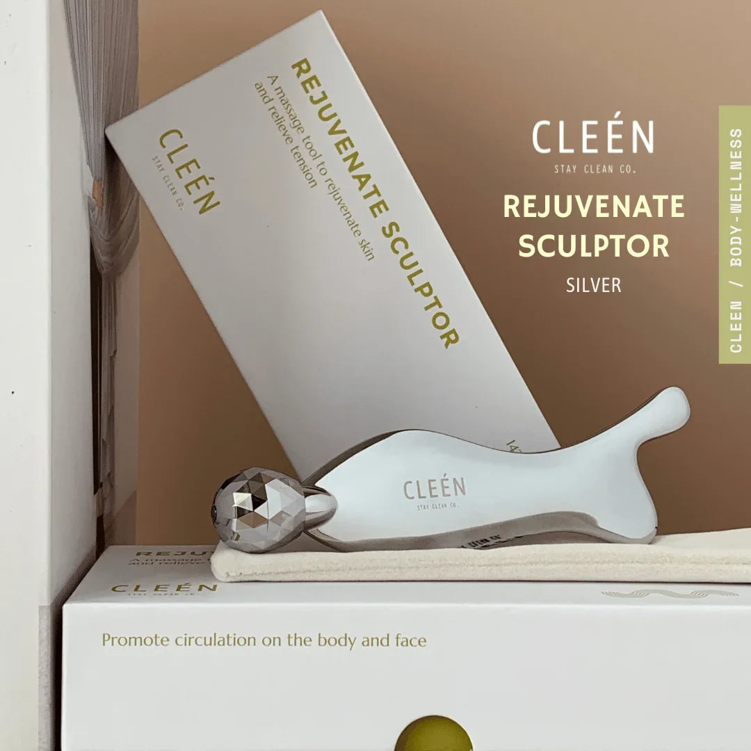Cleén Rejuvenate Sculptor (Zinc-Alloy) Gua Sha Tool - Greenxagon