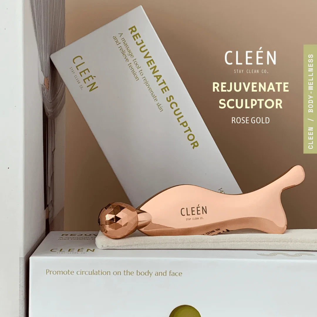 Rejuvenate Sculptor featuring a diamond-shaped roller for enhanced deep relief oil application.