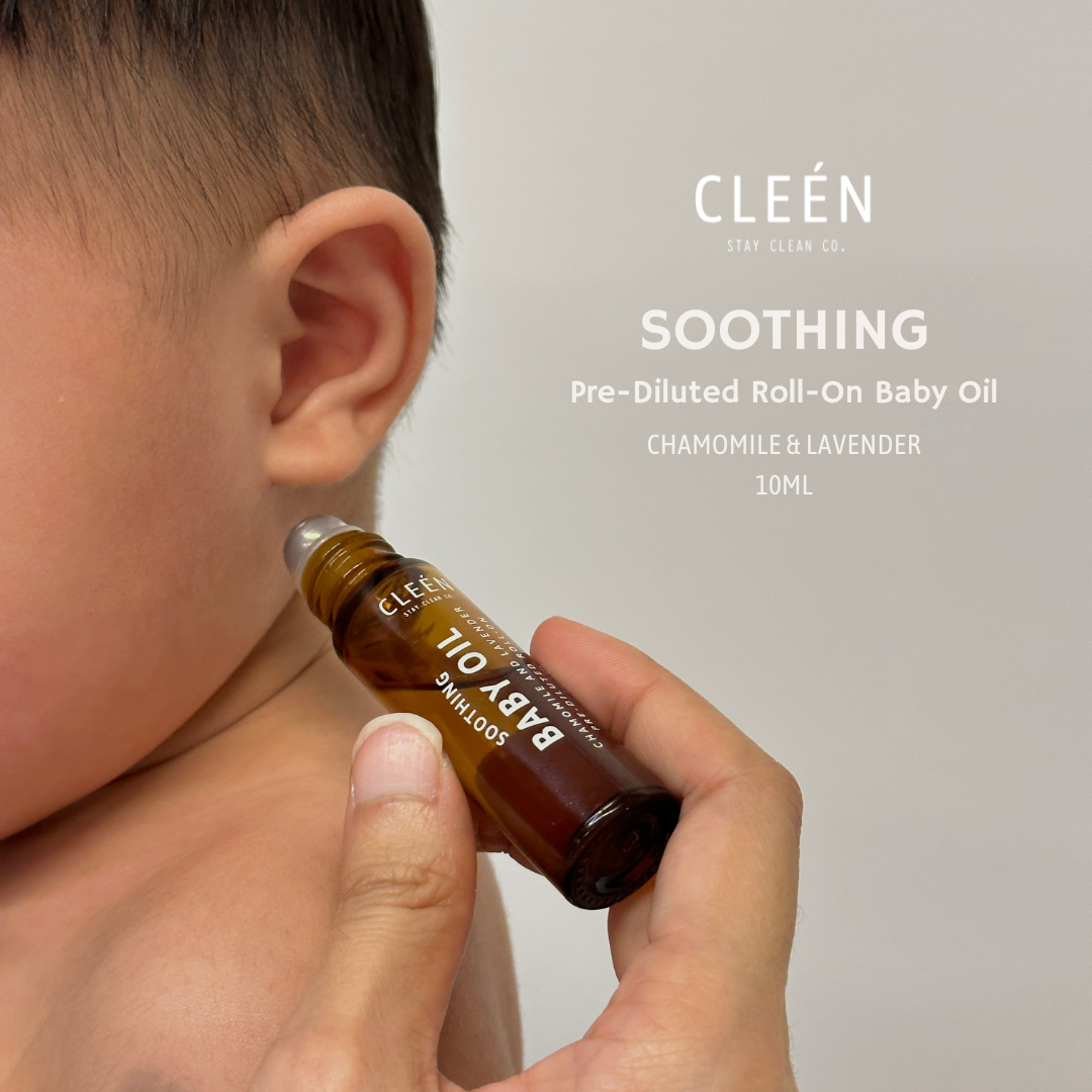 Baby Oil Roll-on providing calming and skin-soothing benefits with essential oils.