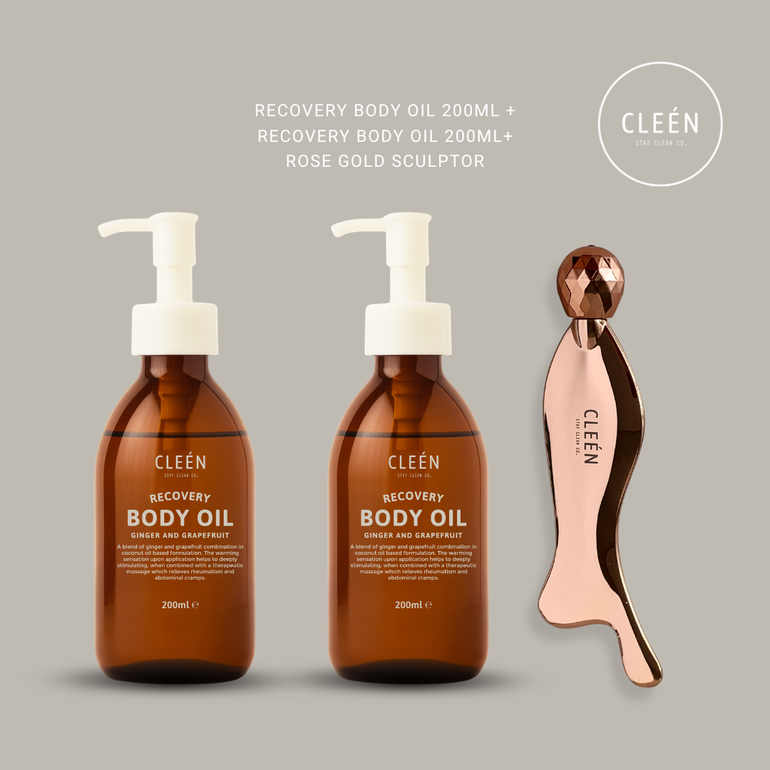 OLEEEDU x Cleén Rejuvenate Sculptor + 2 Body Oils Bundle