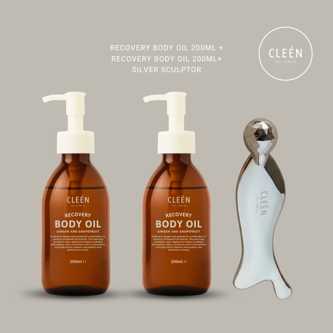 OLEEEDU x Cleén Rejuvenate Sculptor + 2 Body Oils Bundle